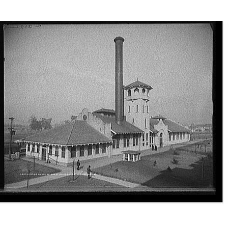 Historic Print, Power house of Great Southern Hotel, Gulfport, Miss., 18" x 24"