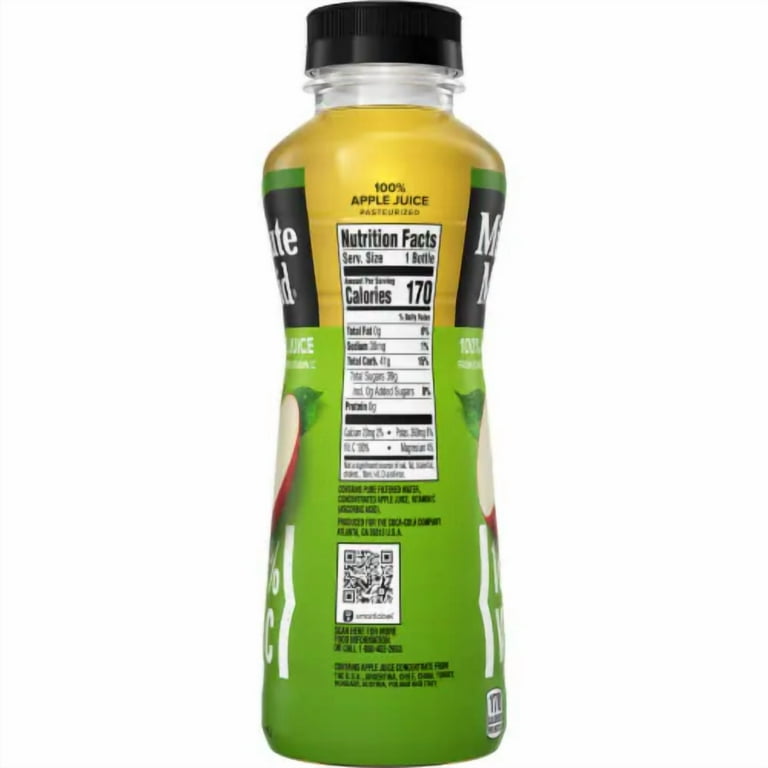 Minute Maid Apple Juice, 12 Oz Bottle