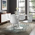 thumbnail image 5 of Modway Paris Chaise d'Appoint Moderne en Acier Métal Finition Blanche, 5 of 5