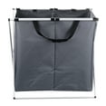 thumbnail image 5 of Laundry Sorter Hamper Organizer Washing Dirty Clothes Basket Storage Foldable Black/Dark Gray/Light Gray, 5 of 6