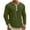 Army Green#long sleeve tops, variant on Henley Long Sleeve Shirts for Men 2026 Summer 3 Button T-shirt Cotton Linen Tops Lightweight Breathable Collarless Golf Shirt Brown L