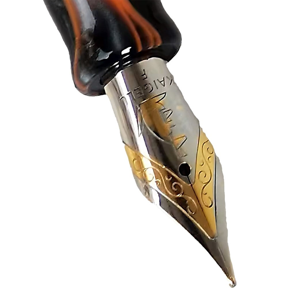 1Pc 316 Resin Black Fountain Pen F Nib 0.5 mm Writting Ink Pen Fountain Pen