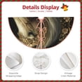 thumbnail image 3 of Disketp Palatial Gold Pattern Horse Christmas Tree Skirt, Christmas Tree Decorations, Christmas Decor, Tree Mat Decoration(30-48IN)-36", 3 of 6