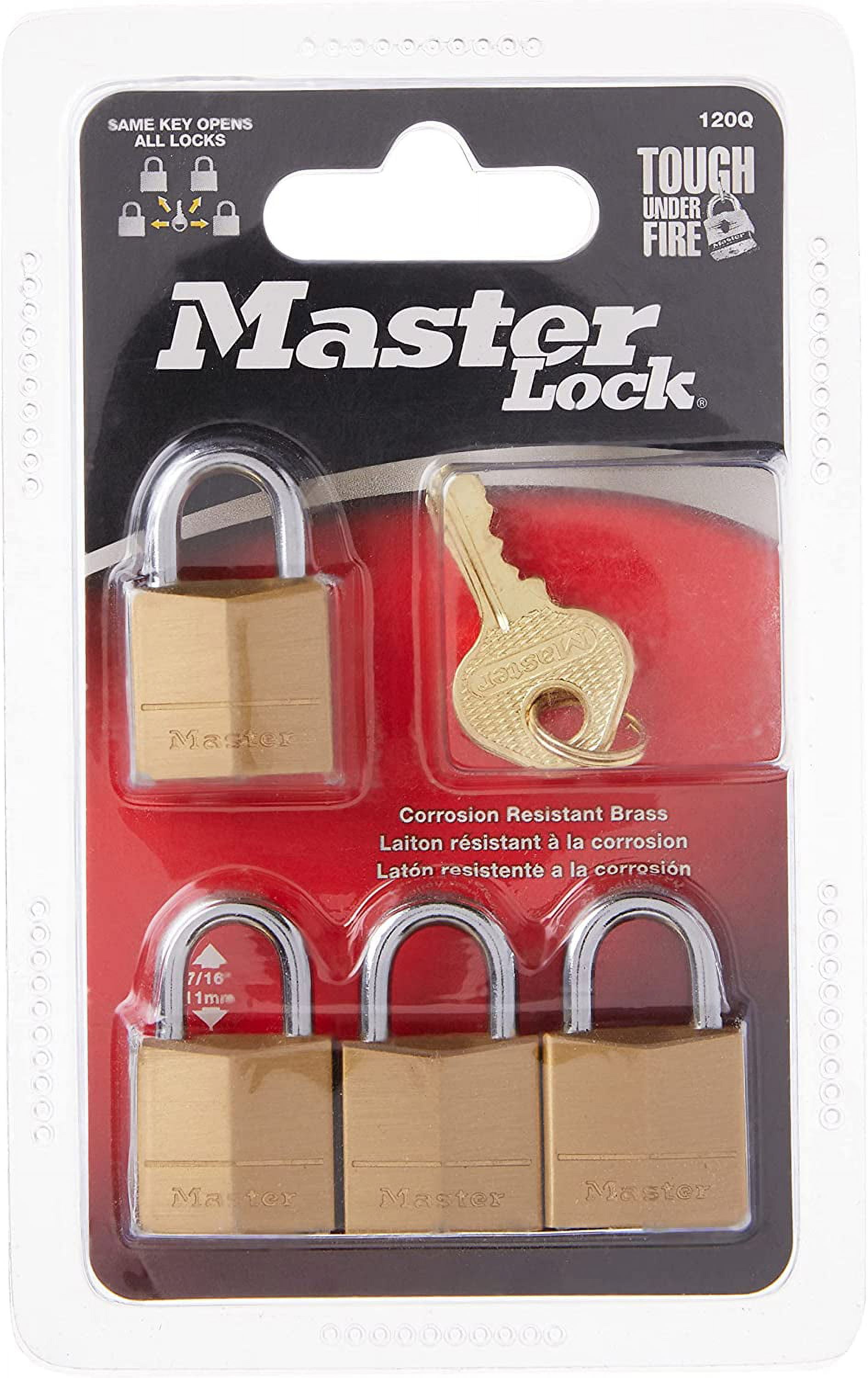 Master Lock Solid Brass Coupler Latch Lock with 3/4 In. (19-mm