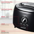 thumbnail image 6 of Brentwood Cool Touch 2-Slice Extra Wide Slot Retro Toaster in Black, 6 of 34