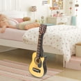 thumbnail image 3 of Guitare Miniature, Guitare Décorative en Bouleau Réaliste pour Bureau, 3 of 7