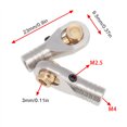 thumbnail image 4 of Ounissouiy Soporte de cabeza de bola de 10 piezas, extremo de varilla de enlace de junta de Material Premium CNC, práctico para instalar piezas Kits de construcción modelo, 4 of 6