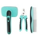 thumbnail image 1 of Kit de aseo para mascotas, peine para el pelo, cepillo para el pelo, cortaúñas con mango cómodo para perros y gatos., 1 of 14