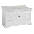 thumbnail image 2 of Sydney 60" Single Bathroom Vanity with White Cabinet and Engineered Marble Top, 2 of 7