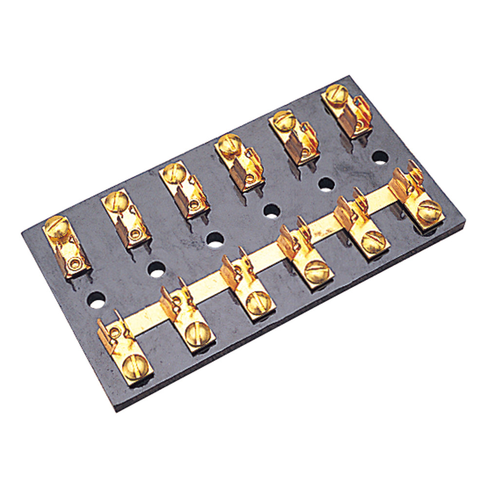 Boat Parts ATC Fuse Block Panel Brass Ground Buss Bus Bar SeaChoice 13311 10 Gang ATO money