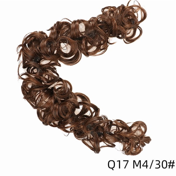 XmhyTop-A Hairpieces 1pc 80cm Large Hair Bun, Fake Hair Bun & Hair Donut, High-Temperature Fiber for Natural Updos, Suitable for Thick/Fine Hair & Wedding Styling,H17
