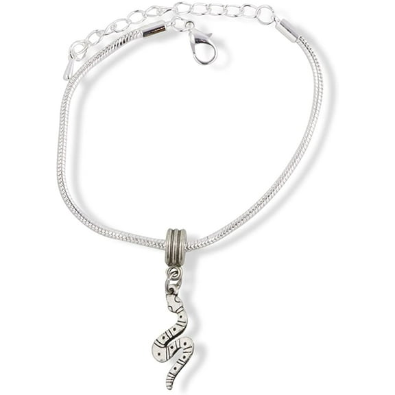 Emerald Park Jewelry Snake Bracelet | Stripes and Dots Snake Chain Charm Bracelet