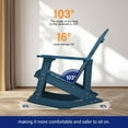 thumbnail image 4 of WINSOON Outdoor Rocking Chair,Adirondack Rocking Chair-Navy, 4 of 7