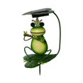 thumbnail image 1 of Frog Statues Waterproof Ip65 Iron Solar Garden Plug-In Lamp Outdoor Decor Gift For Patio Lawn, 1 of 12
