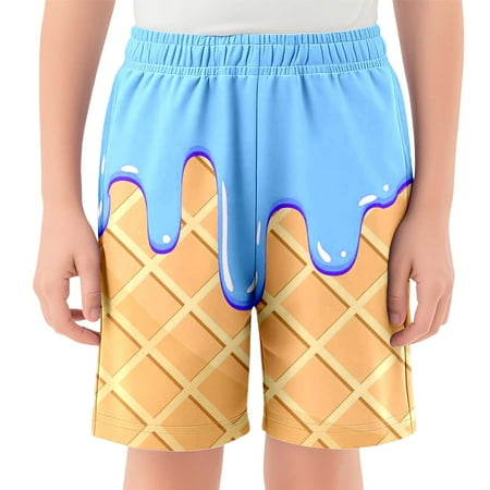 Shadoumai Toddler Boy Shorts 5t Animal Print Elastic Waist Cotton Boys Short Pants Loose Short Trousers Spring Summer Shorts