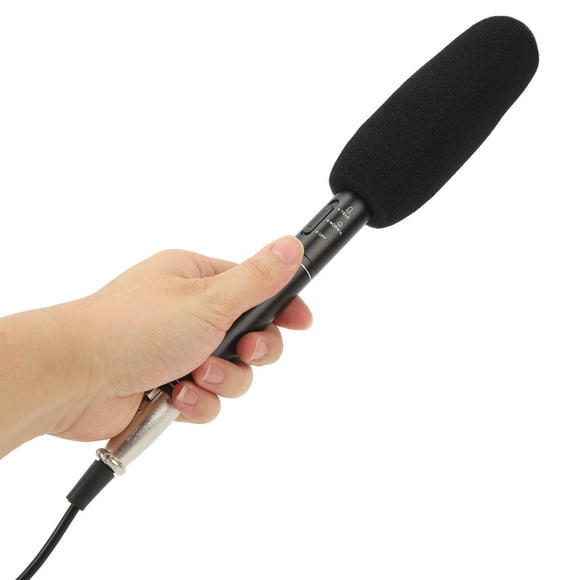 Professional XLR Shotgun Condenser Microphone Professional Cardioid Mini Shotgun Condenser Mic Television News Reporter Interview Microphone For DSLR Camera