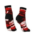 thumbnail image 2 of Women's Men's Red Camouflage Lightweight Ventilation Quarter Ankle Socks, 2 of 7