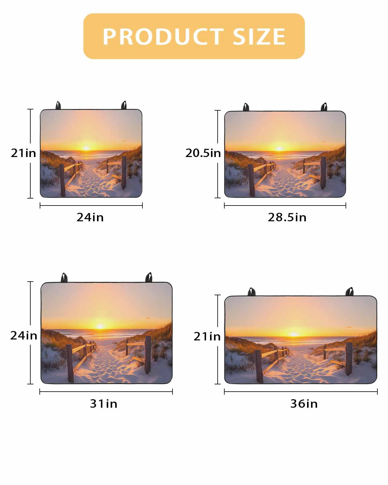 nqOlkjepod Large Induction Cooktop Protector Mat 24"x21", Summer Beach Stove Top Covers for Electric Stove, Sunset Nautical Ocean Sea Decorative Stove Burner Cover Mats, Glass Top Stove Cover