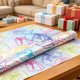 thumbnail image 5 of Rollo de papel de regalo de la serie Acuarela – Papel metalizado grueso para regalos de cumpleaños, fiestas, bodas o celebraciones | Guías de cuadrícula reversibles para cortes rectos | Resistent, 5 of 6