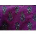 thumbnail image 4 of oneOone Cotton Silk Fabric Leaves & Paisley Block Print Fabric BTY 42 Inch Wide, 4 of 4