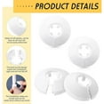 thumbnail image 2 of GLFILL 4pcs Plastic Radiator Escutcheon Snap-on Plate Kitchen Faucet Accessories Water Pipe Cover, 2 of 8