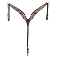 thumbnail image 5 of Hilason Western Horse Floral Hand Carved American Leather Breast Collar W/ Beaded Work Brown, 5 of 5
