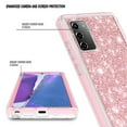 thumbnail image 3 of Nagebee Case for Samsung Galaxy Note 20 5G, Full-Body with Front PC Frame Shockproof Protective Bumper Cover, Impact Resist Durable Phone Case (Pink Glitter), 3 of 5