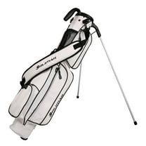 Orlimar Ultra Lightweight, 2-Way Divider Top Golf Club Bags, Synthetic Leather, White/Black
