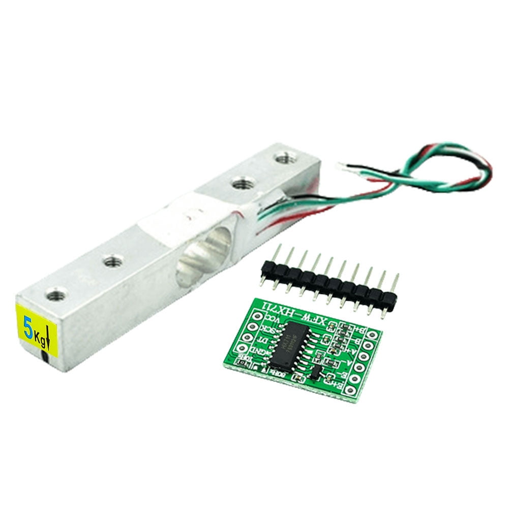 HX711 Weight Sensor Module 5KG Load Cell for Microcontroller (HX711 and ...