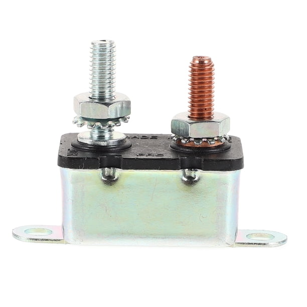 Disyuntor de alta resistencia con reinicio automático y orificio de montaje para sistemas eléctricos automotrices, marinos y de vehículos recreativos Protección contra sobrecargas