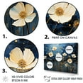 thumbnail image 3 of Designart "Deep Blue Nighttime Buttercups" Buttercups Picture Framed Wall Decor, 3 of 5