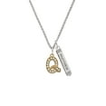 thumbnail image 2 of Delight Jewelry Goldtone Crystal Initial - Q - Silvertone Mother Daughter Bar Charm Necklace, 23", 2 of 4