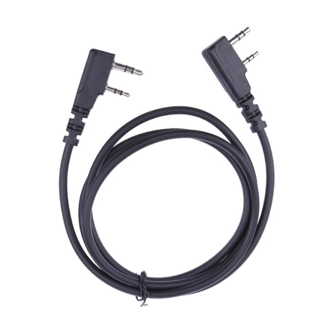 Cable de copia clon de 2 pines para radio de 2 vías Puxing Wouxun Linton Kenwood Baofeng