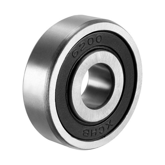 Deep Groove Ball Bearing 6200RS Single Sealed, 10mm x 30mm x 9mm Chrome Steel