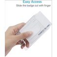thumbnail image 5 of Estuche rígido transparente para PC con ranura para el pulgar para 2 tarjetas verticales, 5 of 5