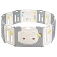 thumbnail image 1 of Costway Parque Plegable para Niños con 14 Paneles Puerta con Cierre de Seguridad y Juguetes Educativos en HDPE y sin BPA 156 x 160 x 64 cm, 1 of 10