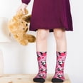 thumbnail image 5 of Rateoe Panda Heart Valentine Pattern Children's Socks, Socks Gifts ,kids Crew Soft Cotton Socks , Moisture-Wicking, Durable, Ideal for Daily Wear & Sports, 5 of 5