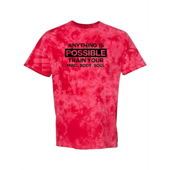 Train Your Mind And Body! Tie-Dye Crystal Men -Smartprints Designs, Male Small