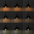 thumbnail image 5 of FSLiving Adjustable Height H Type Track Lighting Cone Shape Antique Brass Socket Black Shade 5 Ft Industrial Vintage, Smart Edison Bulb, 2200K-6500K Track Pendants Timer Decorate for Dinning Table, 5 of 9