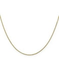 thumbnail image 2 of 14K Yellow Gold Cable Chain Styles Necklace 24 inch .9 mm Diamond-cut Round Open Link with Lobster Clasp 0.9, 2 of 4