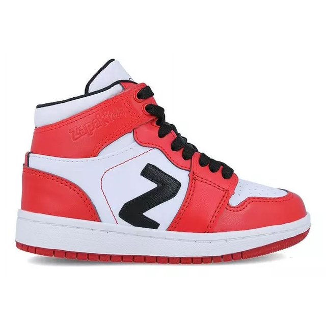 Tenis Zapakids niño/niña sintetico blanco/rojo