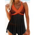 thumbnail image 4 of Púrpura5XLTrajes de baño de mujer Tallas grandes Traje de baño de poliéster sin espalda para damas Nuevo, 4 of 5