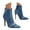 Blue, variant on Stiletto Heels Boots for Women Fashion Zip up Pointy Toe Ankle Boots Party Dress Booties