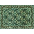 thumbnail image 1 of Ahgly Company Machine Washable Indoor Rectangle Persian Turquoise Blue Traditional Area Rugs, 3' x 5', 1 of 4