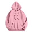 thumbnail image 4 of MHFRRA Sudadera con Capucha y Estampado de Letras para Uso Informal y Comodidad Diaria Rosa, 4 of 5
