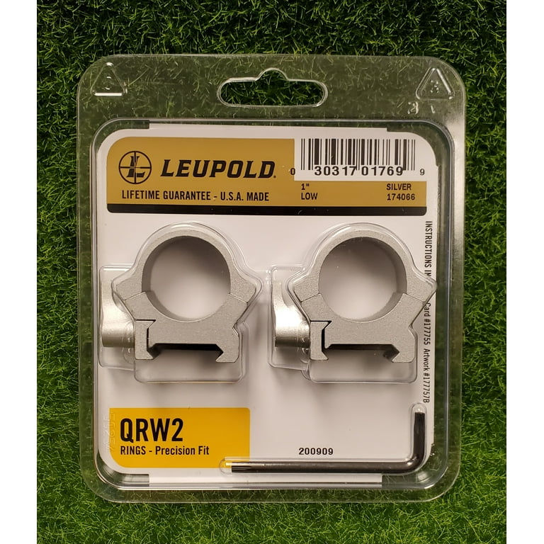 Leupold QRW2 Quick-Release Weaver-Style Rings 1 Leupold QRW2 Quick-Release Weaver-Style Rings 1