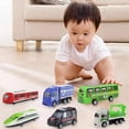 thumbnail image 1 of Cars for 3 Year Old Boys 13 Pcs Friction Powered Cars Trucks Airplanes Road Traffic Signs Toy Vehicles Set Toys for 3 4 5 6 heqiyong toy, 1 of 2