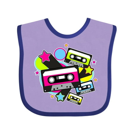 

Inktastic The 80s Cassette Tapes Boys or Girls Baby Bib