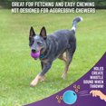 thumbnail image 4 of CHOK Fetch Balls Extremely Durable Natural Rubber Toy 4” Balls  2 Pack, 4 of 7