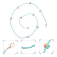 thumbnail image 1 of Phenofice 2 Pcs Lanière pour Masque Facial Forme de Cœur avec Perles de Riz pour Activités Extérieures Rentrée Scolaire, 1 of 8